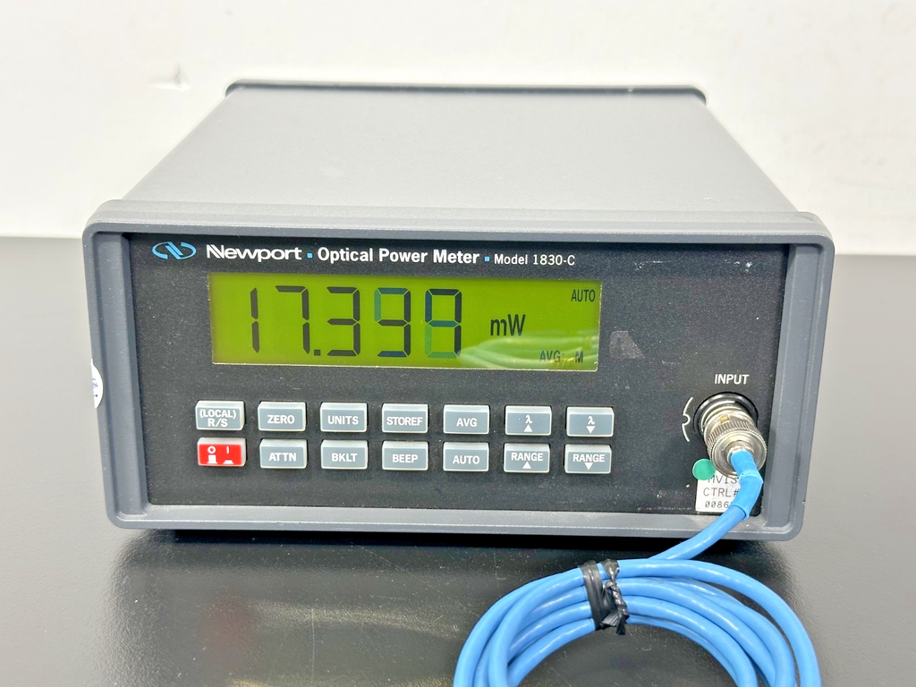 Newport 1830-C Optical Power Meter w/ 818-SL Detector Working1