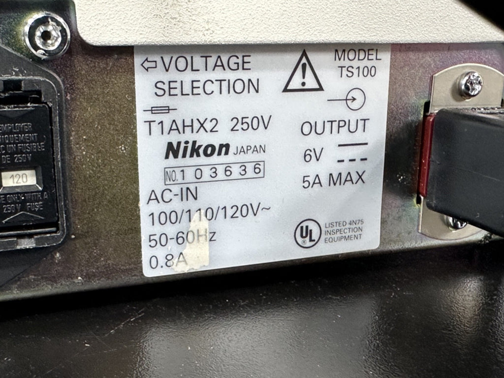 Nikon Eclipse TS100 Inverted Phase Contrast Microscope For Parts6