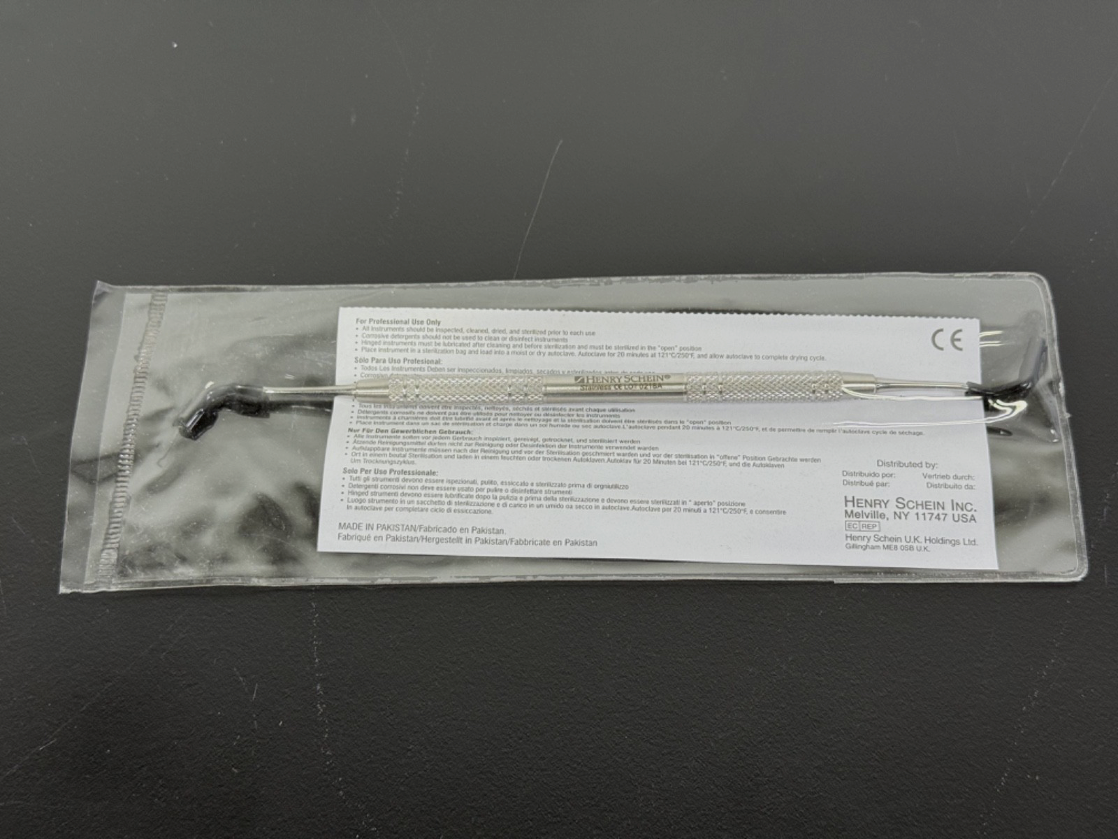 Henry Schein Jacquette #2/3 Dental Scaler Solid Handle 101 0609 New1