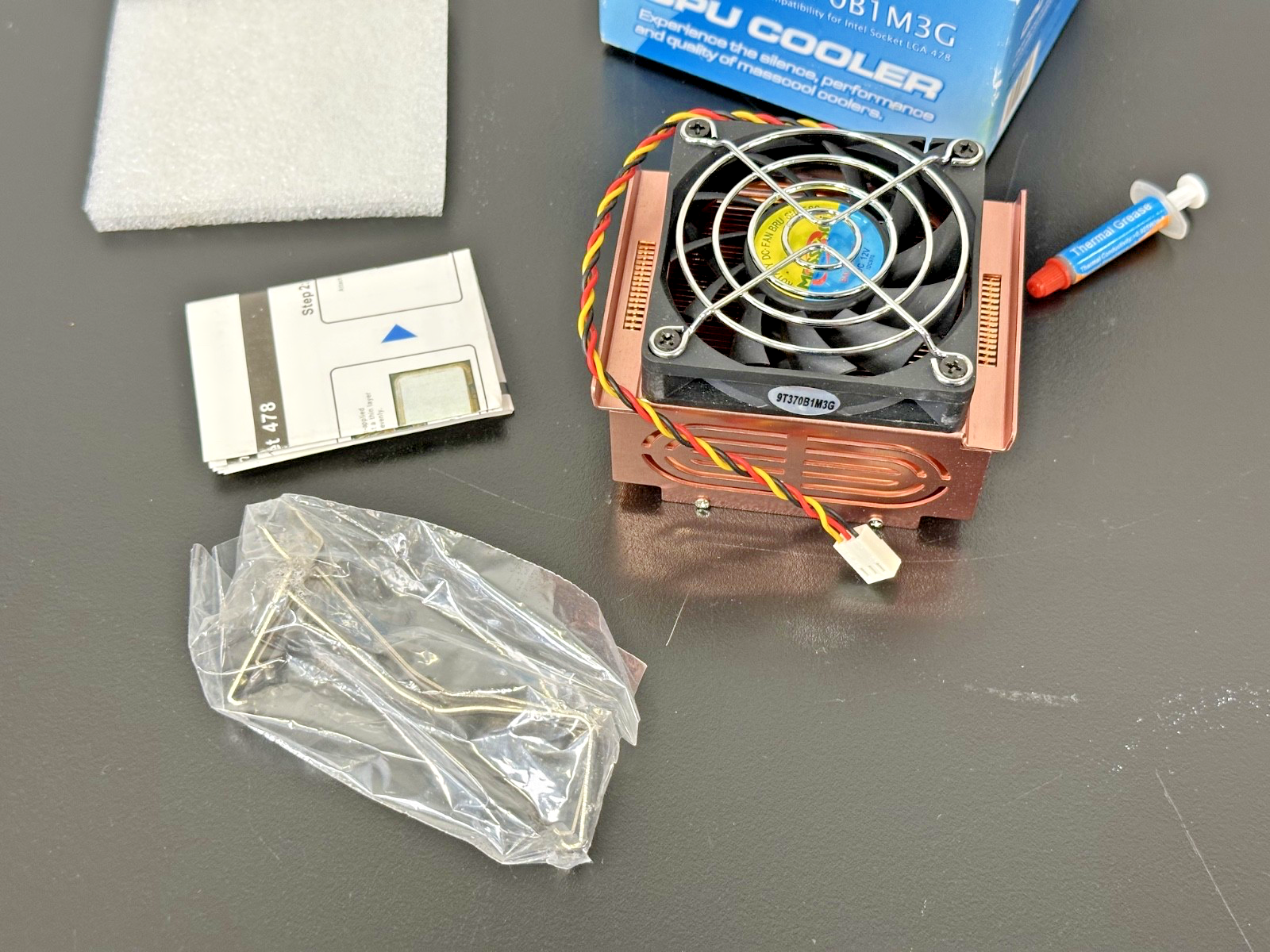 Masscool 9T370B1M3G CPU Cooler Heatsink Fan LGA 478  New Open Box1