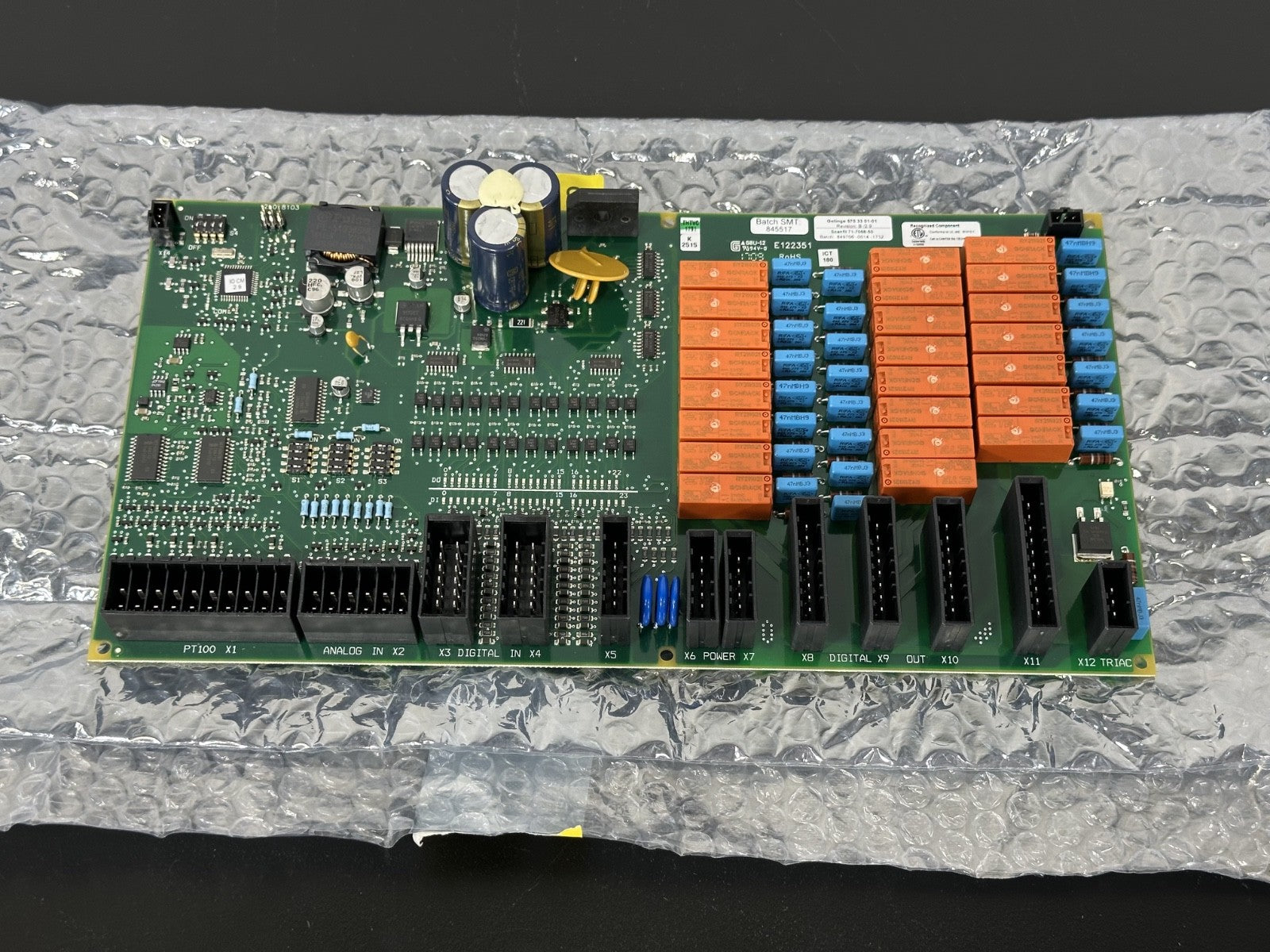 Getinge 570 33 01 01 Rev B/2.9 Industrial Control PCB Circuit Board0