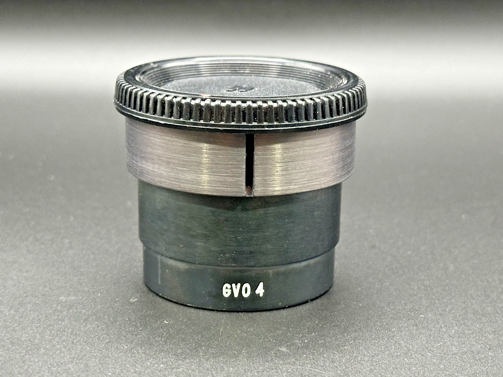 Large Optical Lens Assembly in Slotted Metal Mount with Caps0
