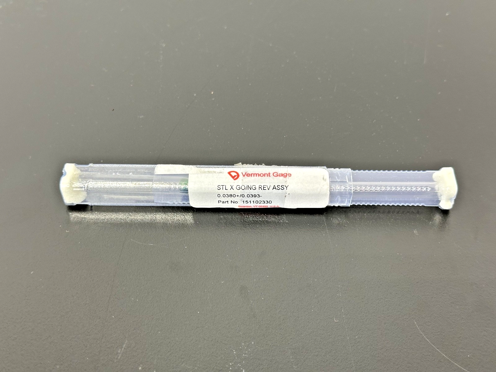 Vermont Gage 151102330 GO/NO GO Pin Gage Assembly .0380/.03930