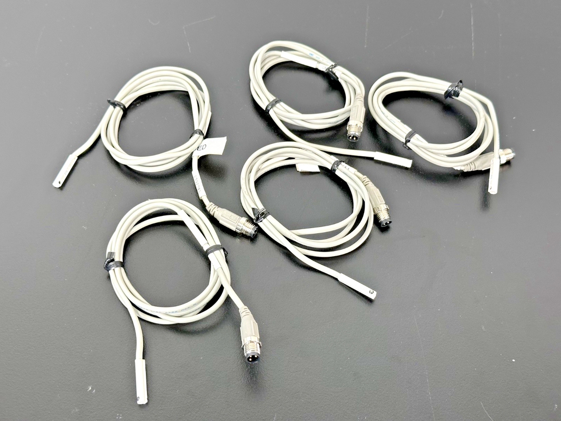 Lot of 5 SMC D M9N Magnetic Auto Switch Sensors w/ M8 Connectors Used Untested0