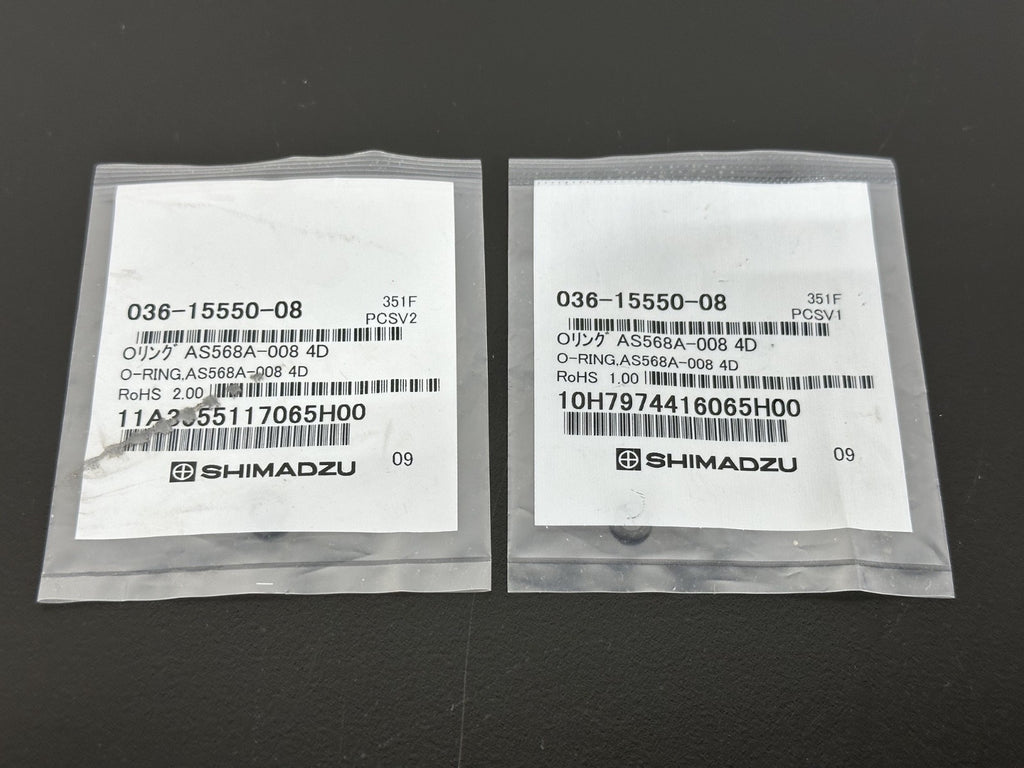 Shimadzu 036 15550 08 AS568A 008 4D O Ring Lot of 2 New Sealed0