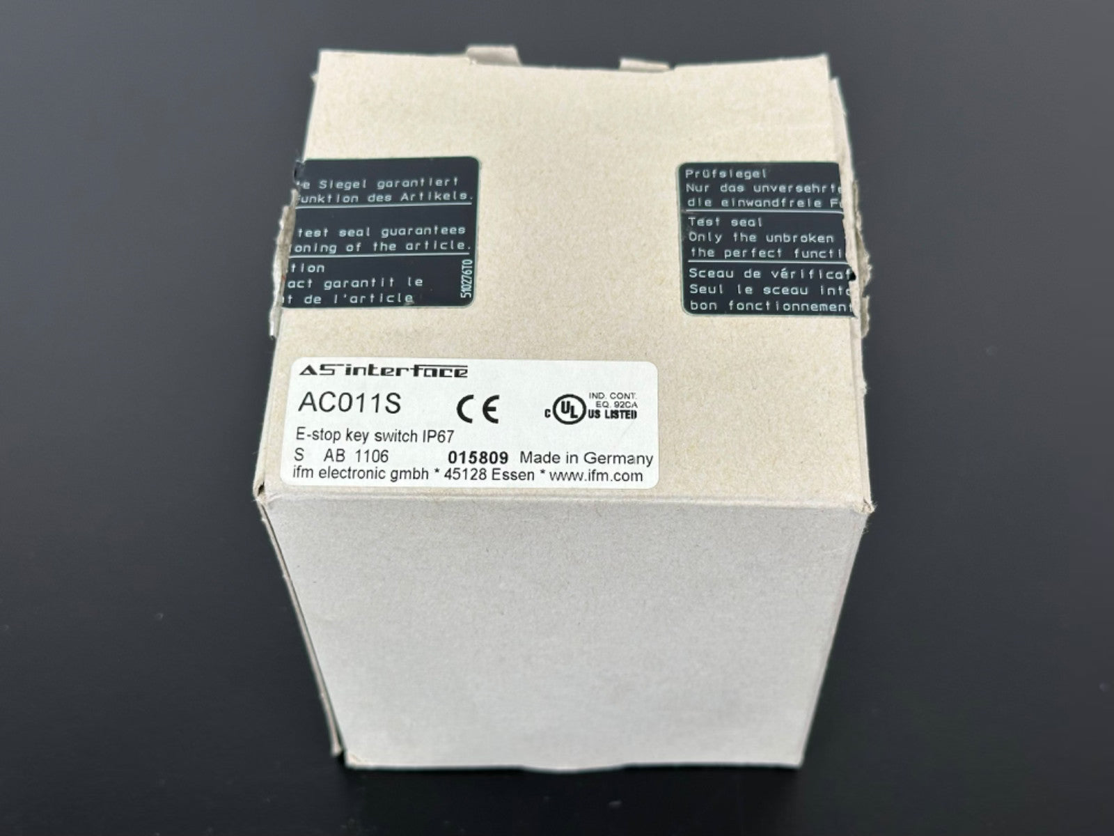 IFM Electronic AC011S E Stop AS i Safety Slave Emergency Stop Switch4