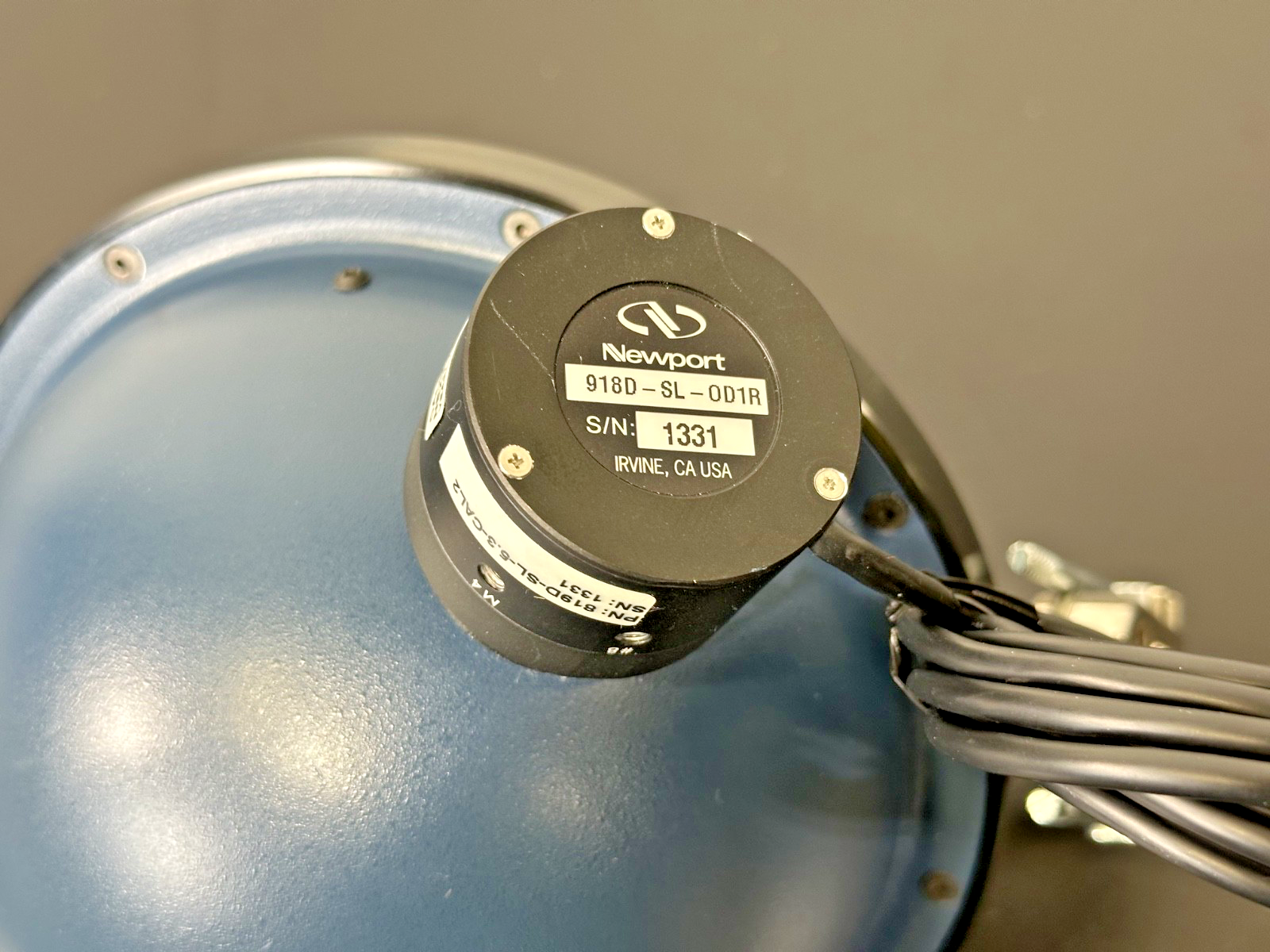 Newport Integrating Sphere w/ 918D SL OD1R Optical Power Detector4