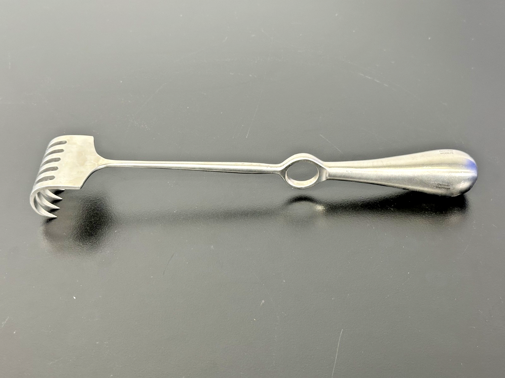 Aesculap MG067R Krasky Retractor 11" 6 Sharp Prongs German Stainless0