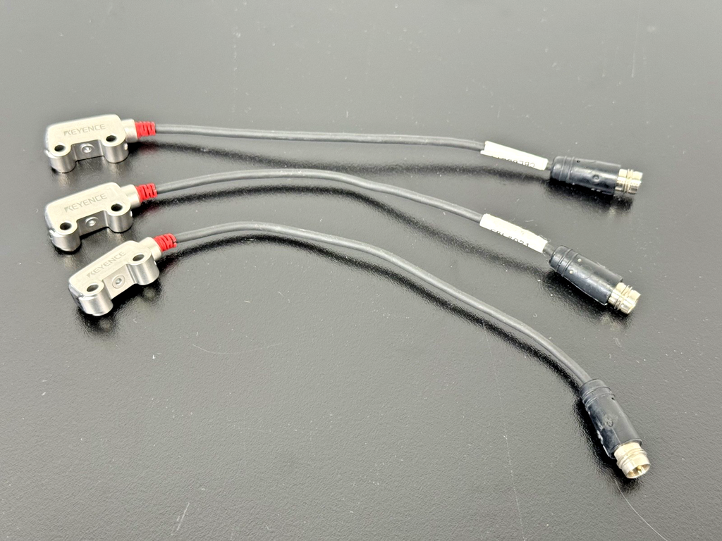Lot of 3 Keyence PR MB15C3PL Photoelectric Sensor Heads0