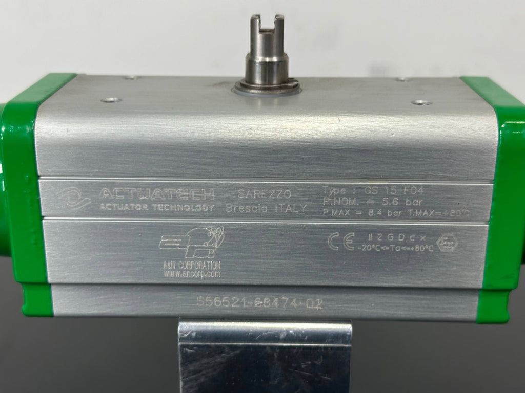 Actuatech GS 15 F04 Pneumatic Actuator w/ A&N Ball Valve B4075 0F16 AS Stainless1