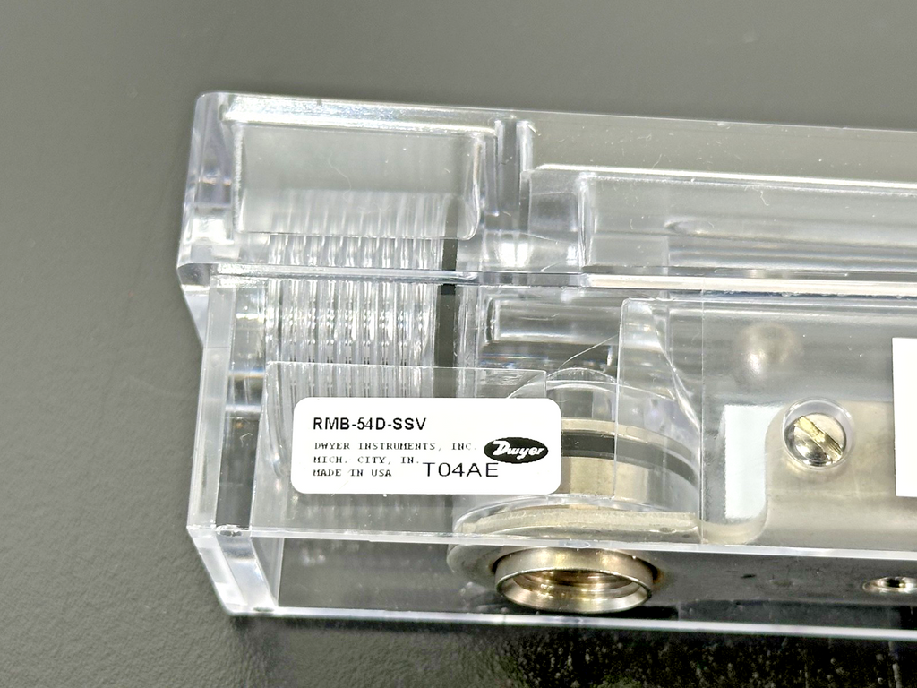 Dwyer RMB 54D SSV Air Flow Meter Rotameter 20 100 L/min 50 200 SCF Used Untested5