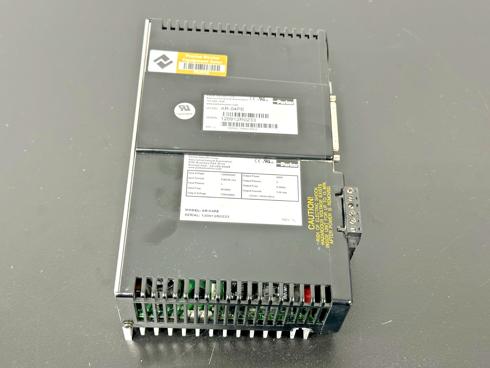 Parker AR 04PE Aries EPL Servo Drive 400W 120/240VAC Ethernet Powerlink4