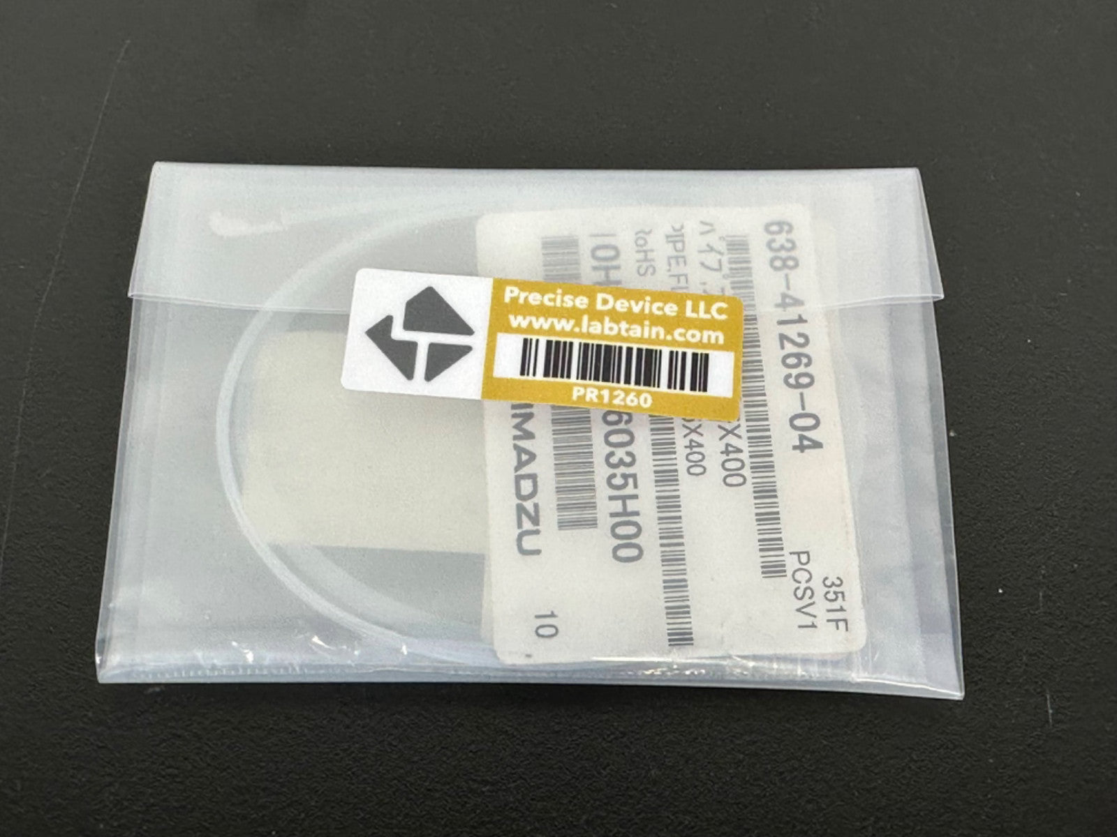 Lot of 2 Shimadzu 638 41269 04 PTFE Flared Pipe 1.6x0.5x400mm HPLC LC New2