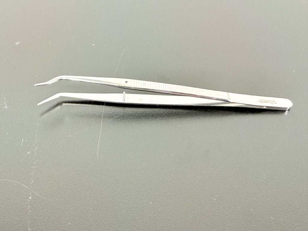 JARIT 130 225 Angled Bayonet Forceps AU1810 Germany Stainless0