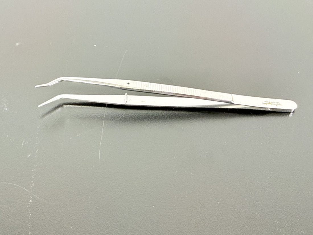 JARIT 130 225 Angled Bayonet Forceps AU1810 Germany Stainless0
