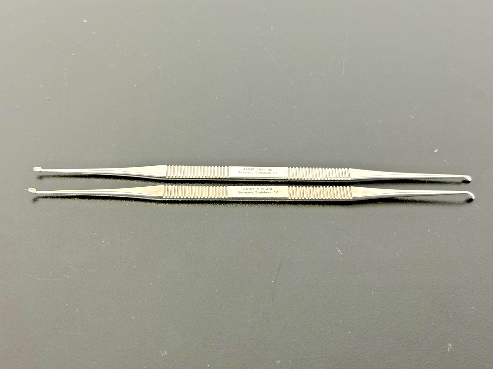 Lot of 2 Jarit 385 400 385 401 House Double Ended Curettes 7"0