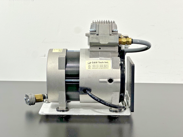 G&M Tech 40RVS Oil Less Rocking Piston Vacuum Pump 24VDC 40 LPM Used Untested