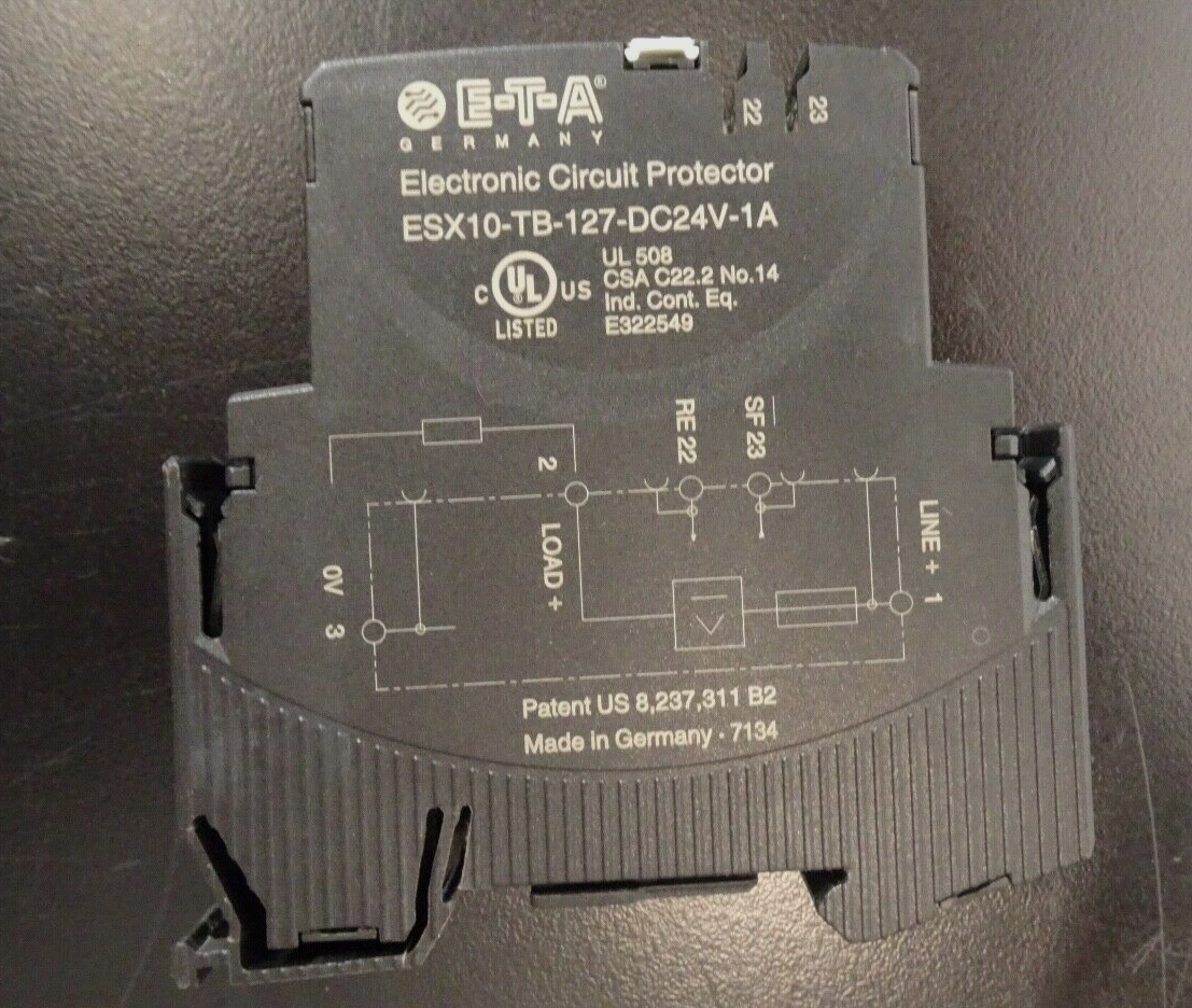 ETA ESX10 TB 127 DC24V 1A Electronic Circuit Protector1
