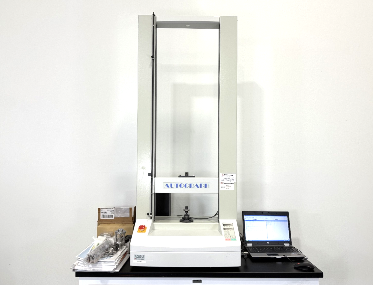 SHIMADZU AGS J 10kN Universal Testing Machine Tensiometer W/ Software & Accessor0