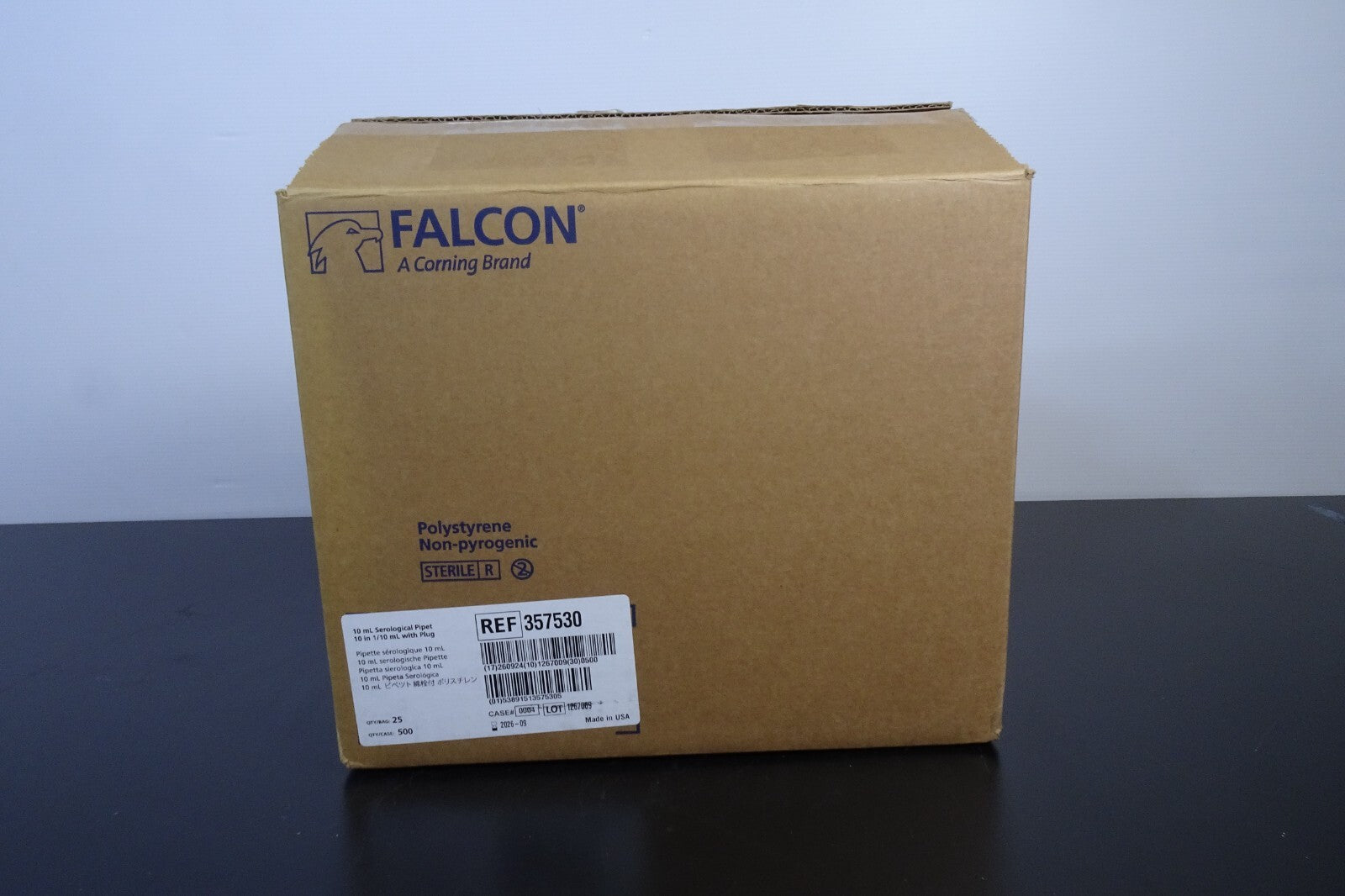 BD Falcon 10mL Serological Pipet 357530 Sterile Pack of 121
