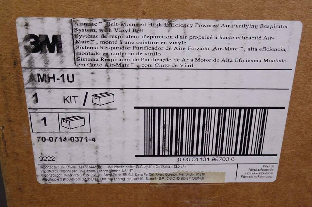 3M Air Mate Belt Mounted Powered Air Purifying Respirator System AMH 1U11