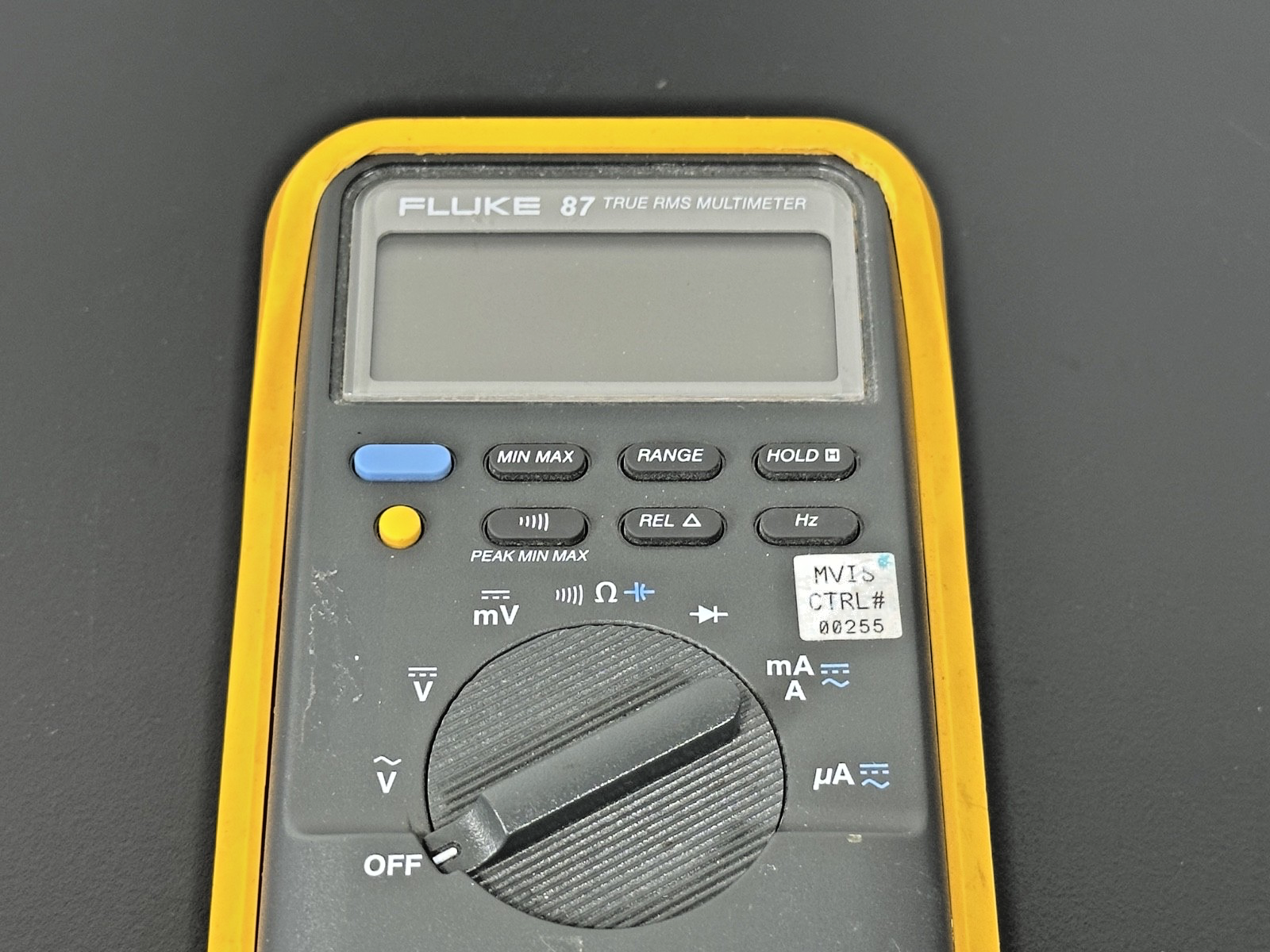 Fluke 87 True RMS Digital Multimeter CAT III 1000V with Yellow Holster Untested1
