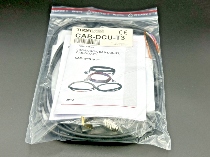 Thorlabs CAB-DCU-T3 Trigger I/O Cable | New Unused