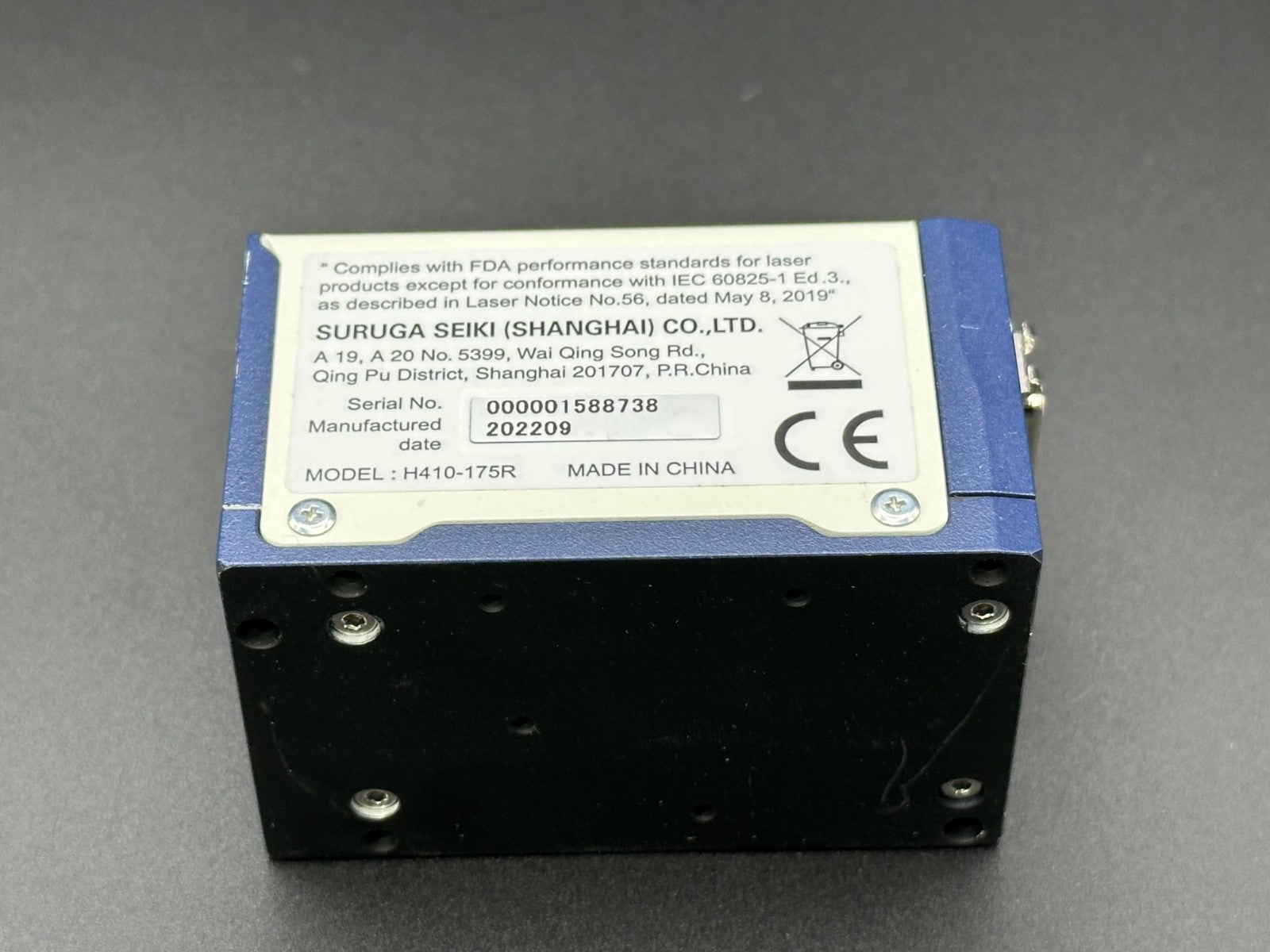 Suruga Seiki H410 175R Smart LAC Optical Autocollimator Sensor Head 655nm3