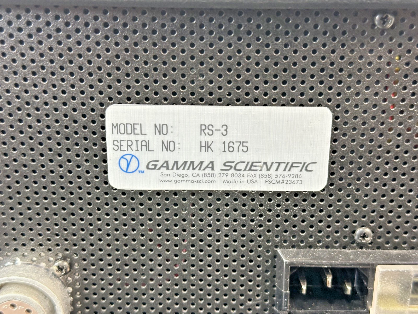 Gamma Scientific RS 3 Lamp Monitor & Control  Working4