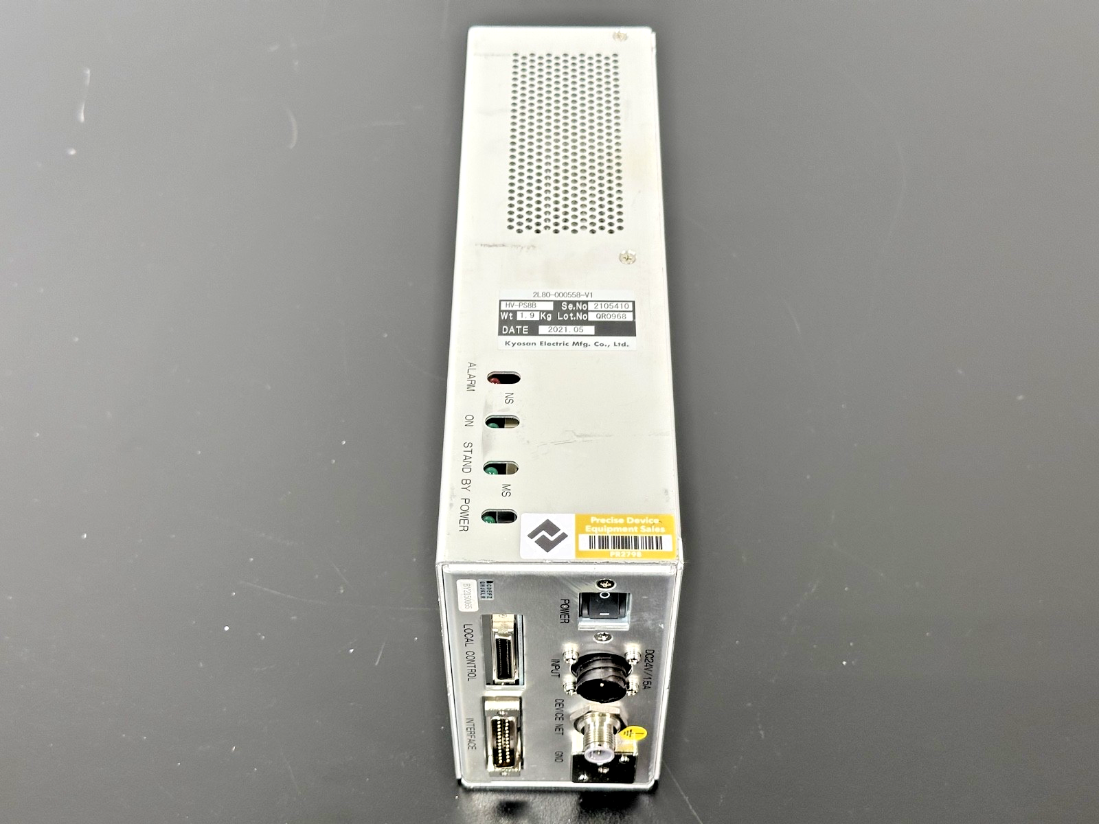 Kyosan Electric HV PS8B 2L80 000558 V1 High Voltage Power Supply TEL Used1