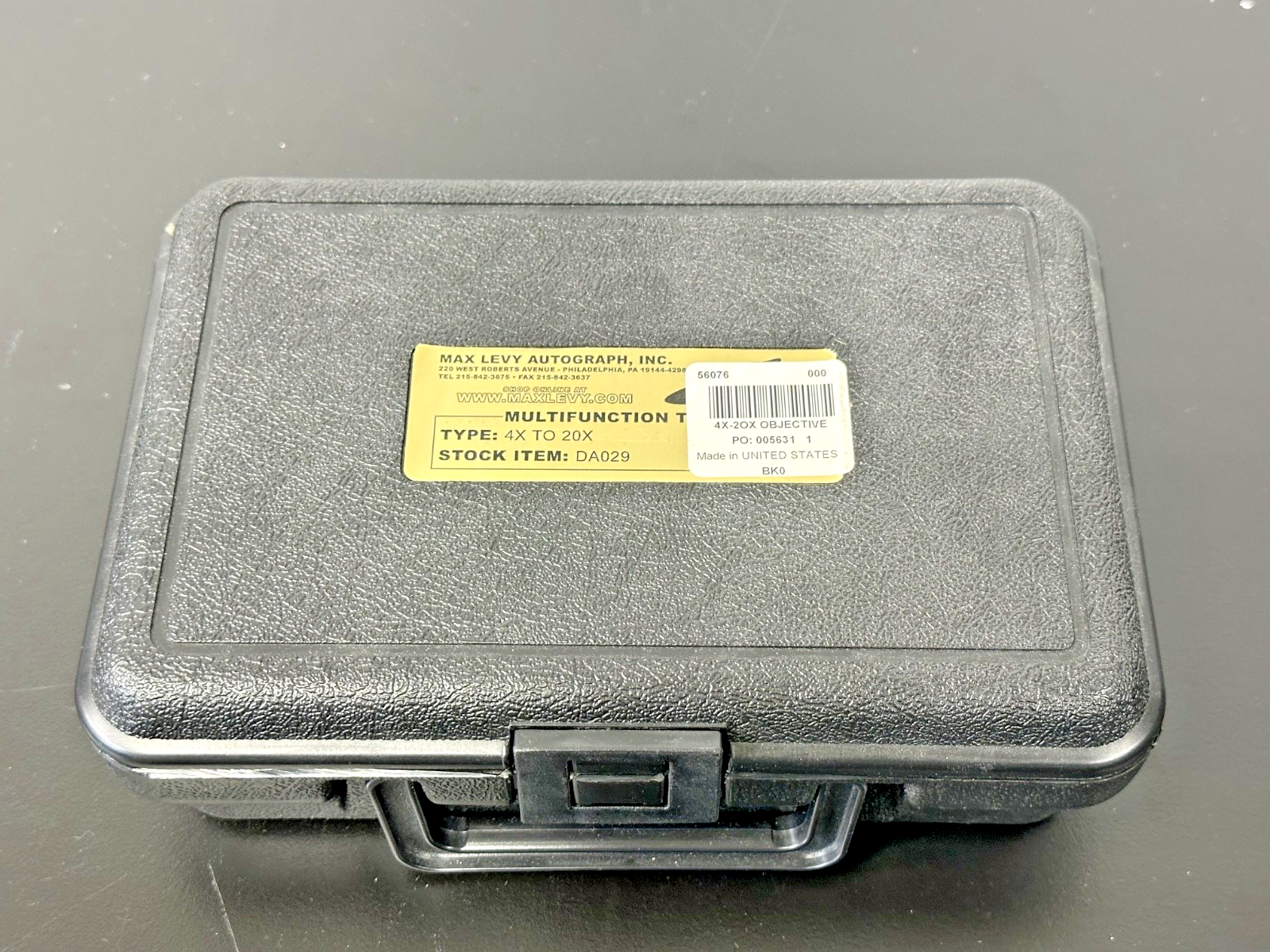 Max Levy Autograph DA029 Multifunction Calibration Target Kit 4X 20X3