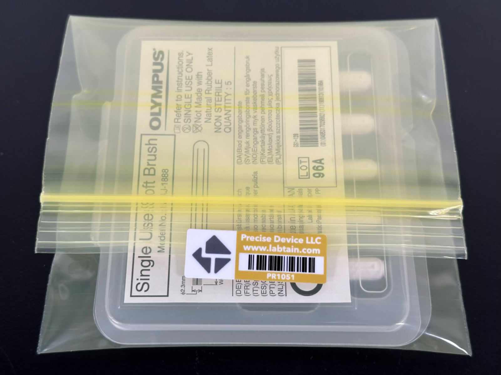 Olympus MAJ 1888 Single Use Soft Brush Endoscope Cleaning Brush 5/Pack2