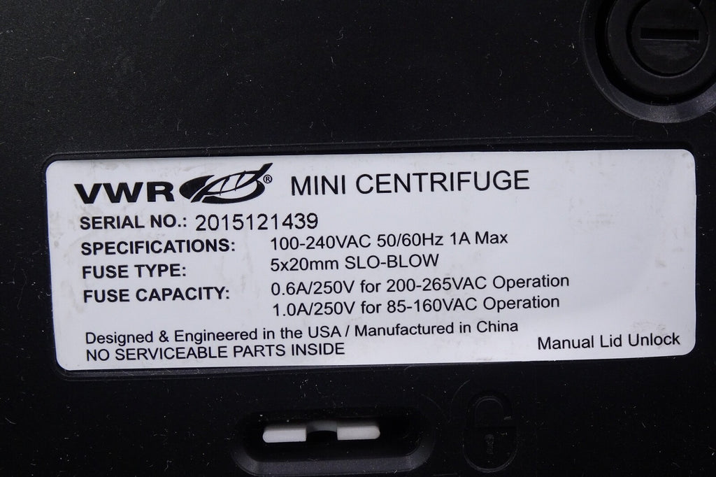 VWR 2015121439 Mini Centrifuge6