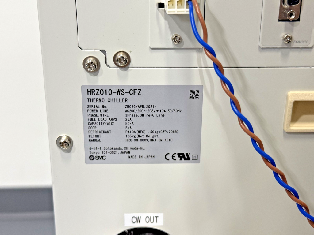 SMC HRZ010-WS-CFZ 10kW Thermo Chiller 200-208V 3PH Water Cooled 20219