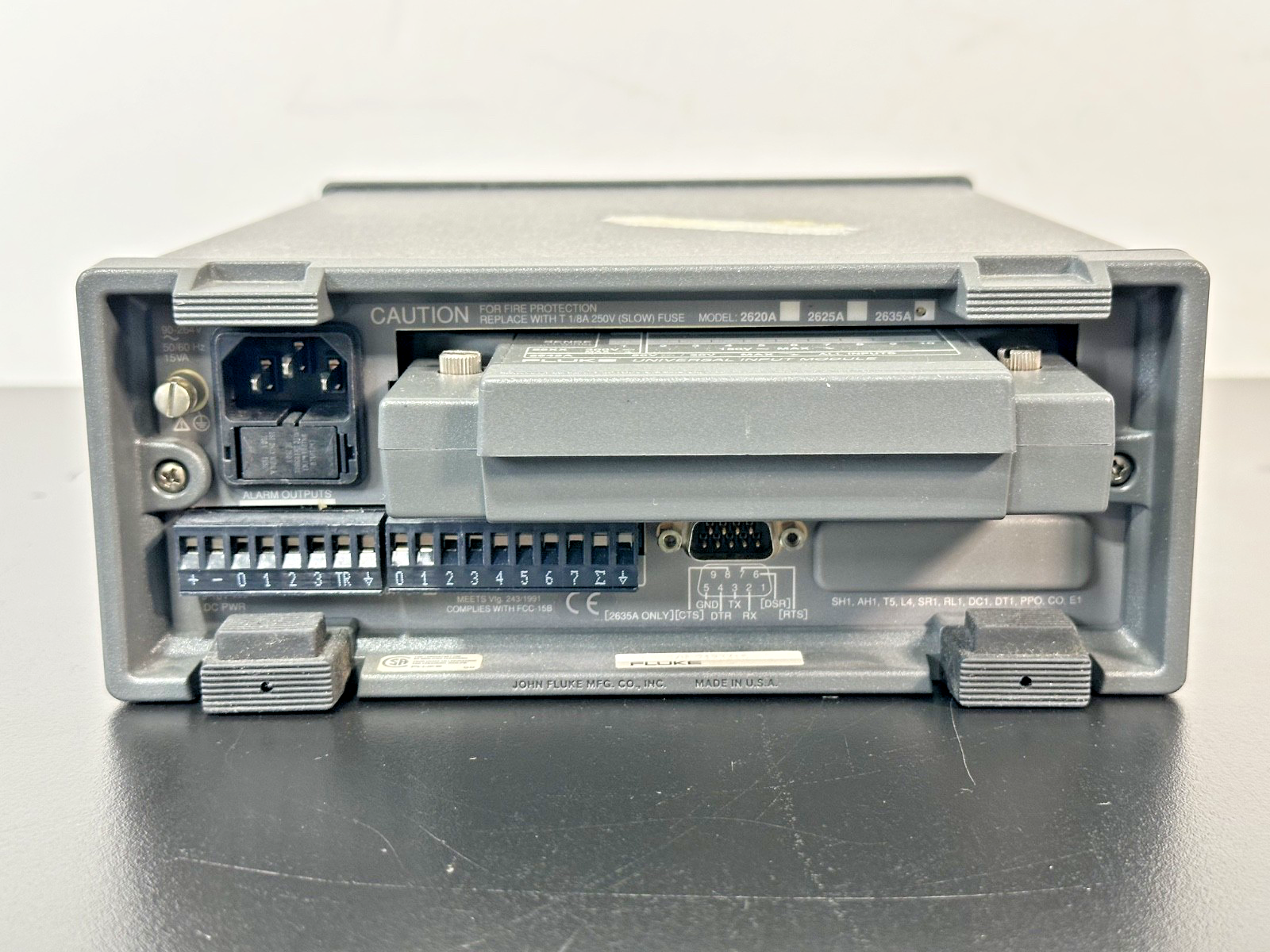 Fluke 2635A Hydra Series II Data Logger w/ 2645A Input Module Working3