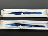 Microsurgery Instruments Inc Fine Micro Forceps Tweezers Titanium Blue Lot of 21