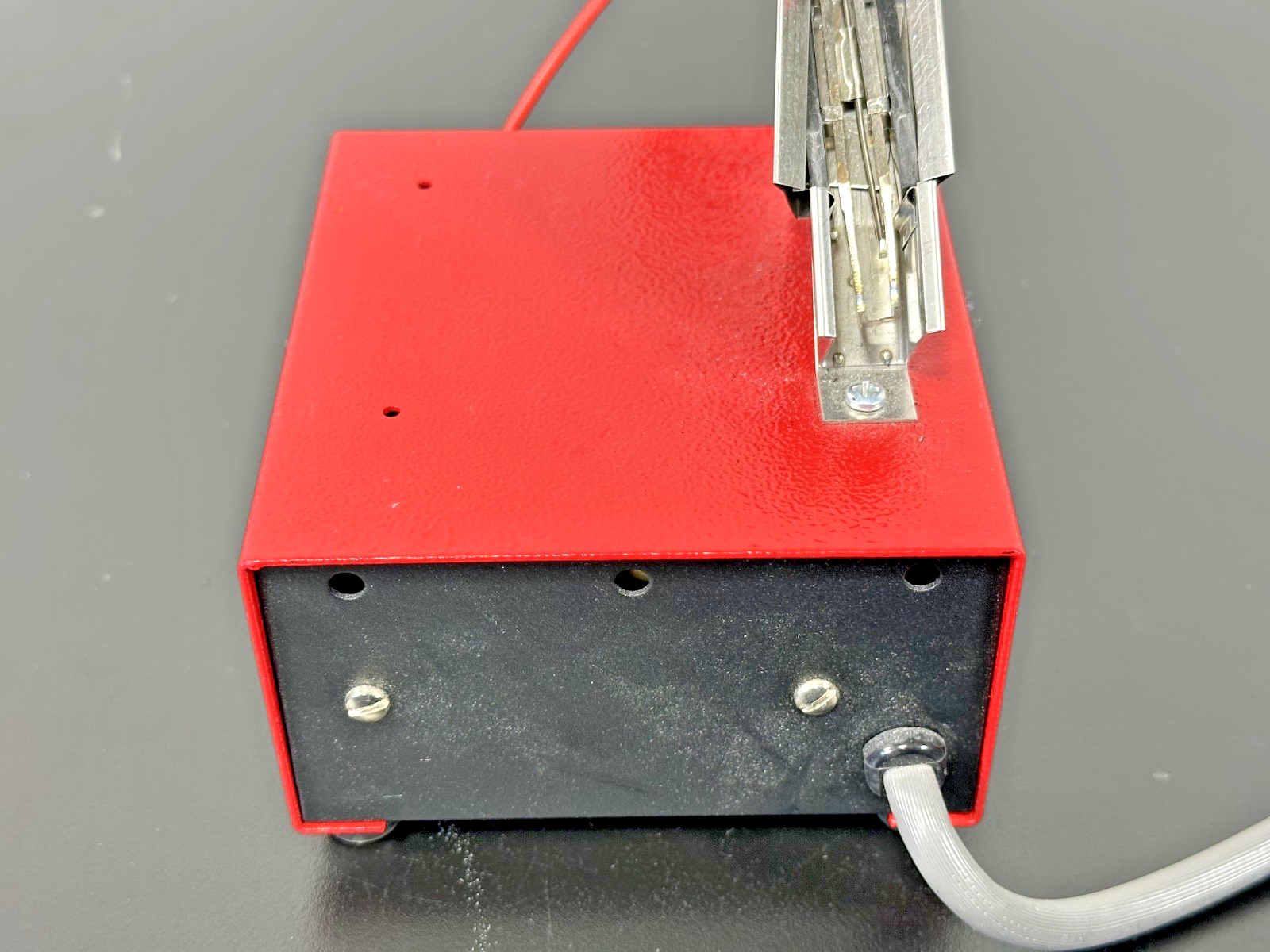 Meisei M 10 HOTweezers Power Supply with Model 4A Thermal Wire Stripper Working2