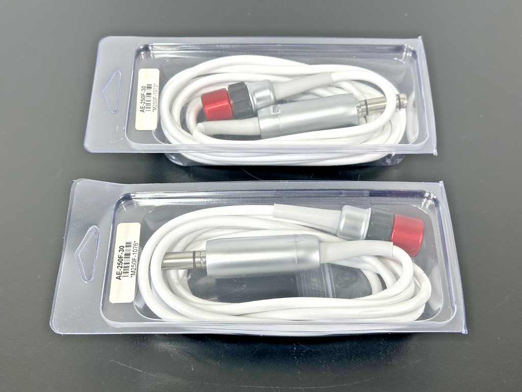 Lot of 2 Aseptico AE 250F 30 Dental Motor Cables With Handpiece Cord New0