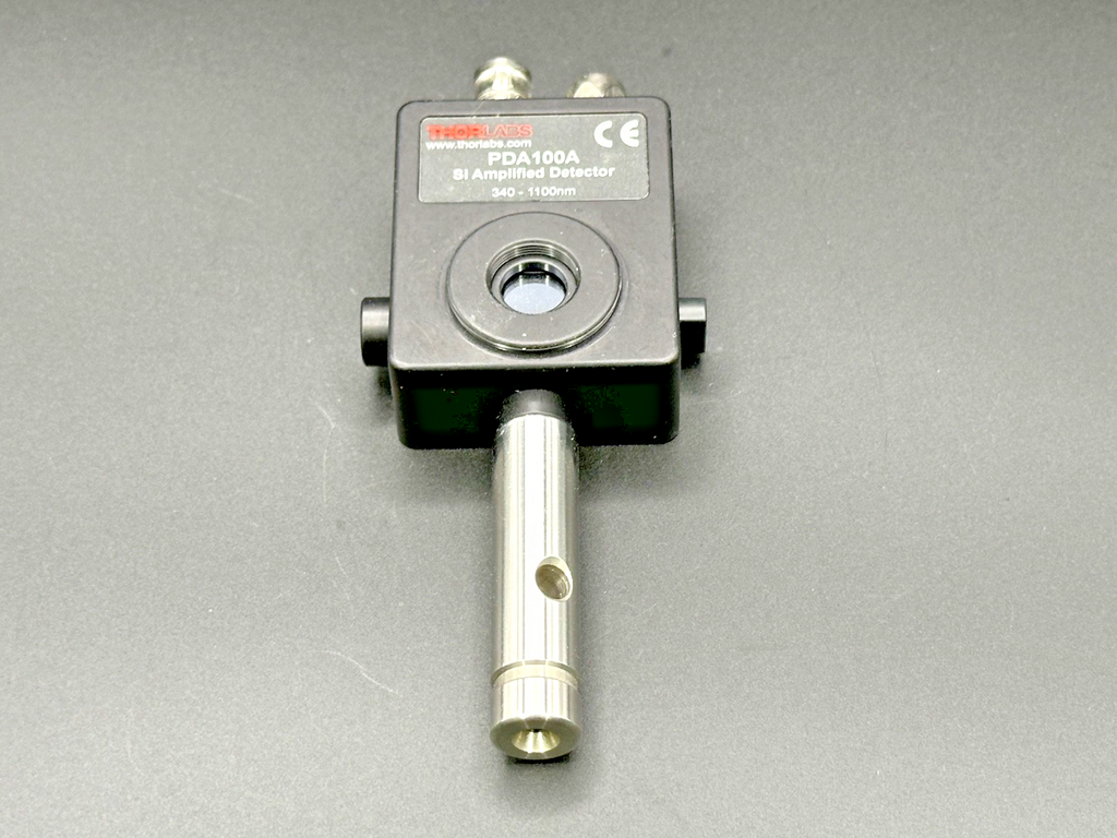 Thorlabs PDA100A Si Switchable Gain Amplified Detector 340–1100nm w/Post0