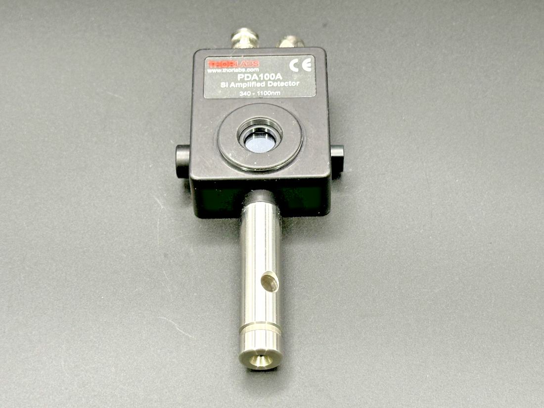 Thorlabs PDA100A Si Switchable Gain Amplified Detector 340–1100nm w/Post0