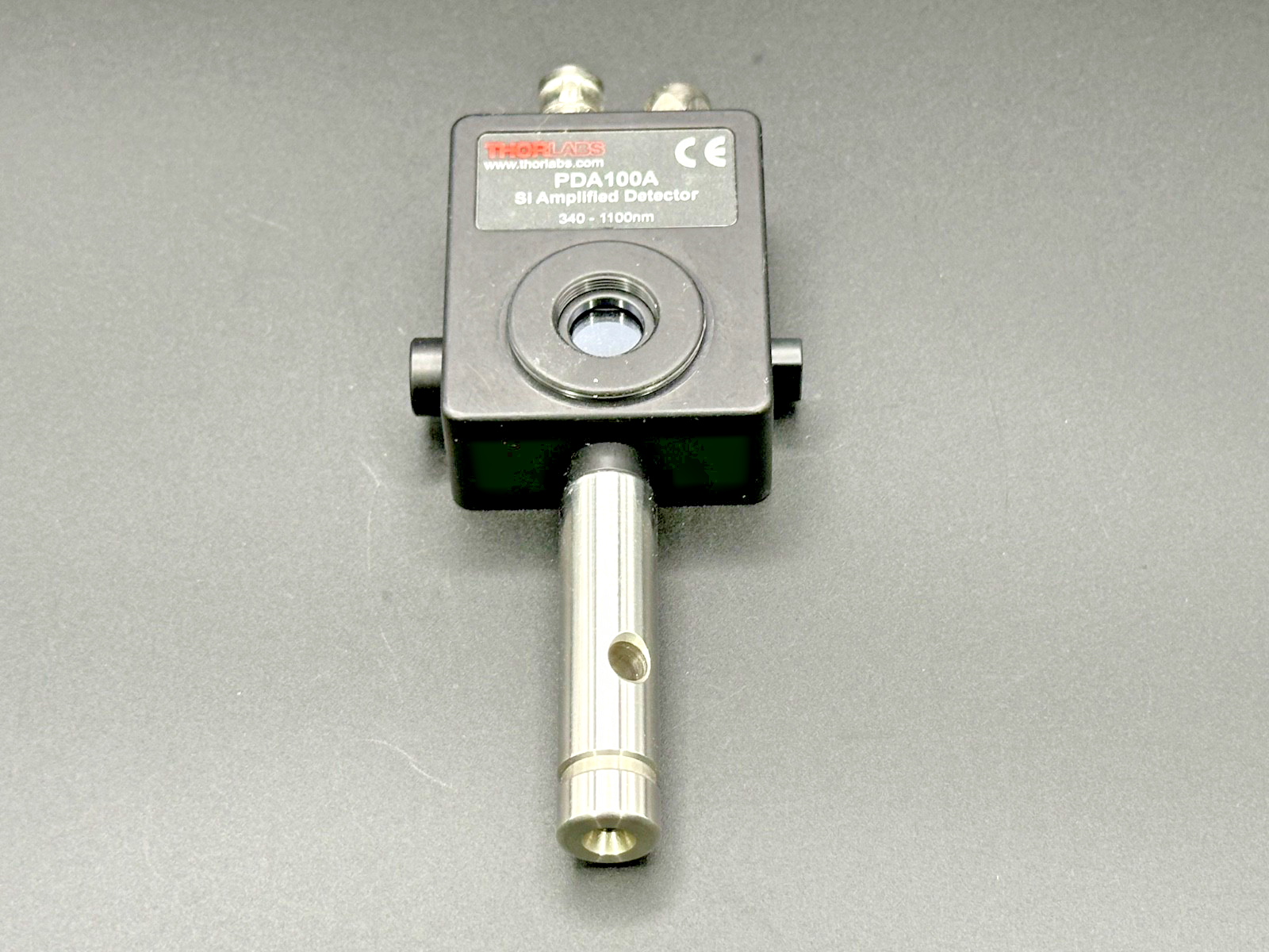 Thorlabs PDA100A Si Switchable Gain Amplified Detector 340–1100nm w/Post0