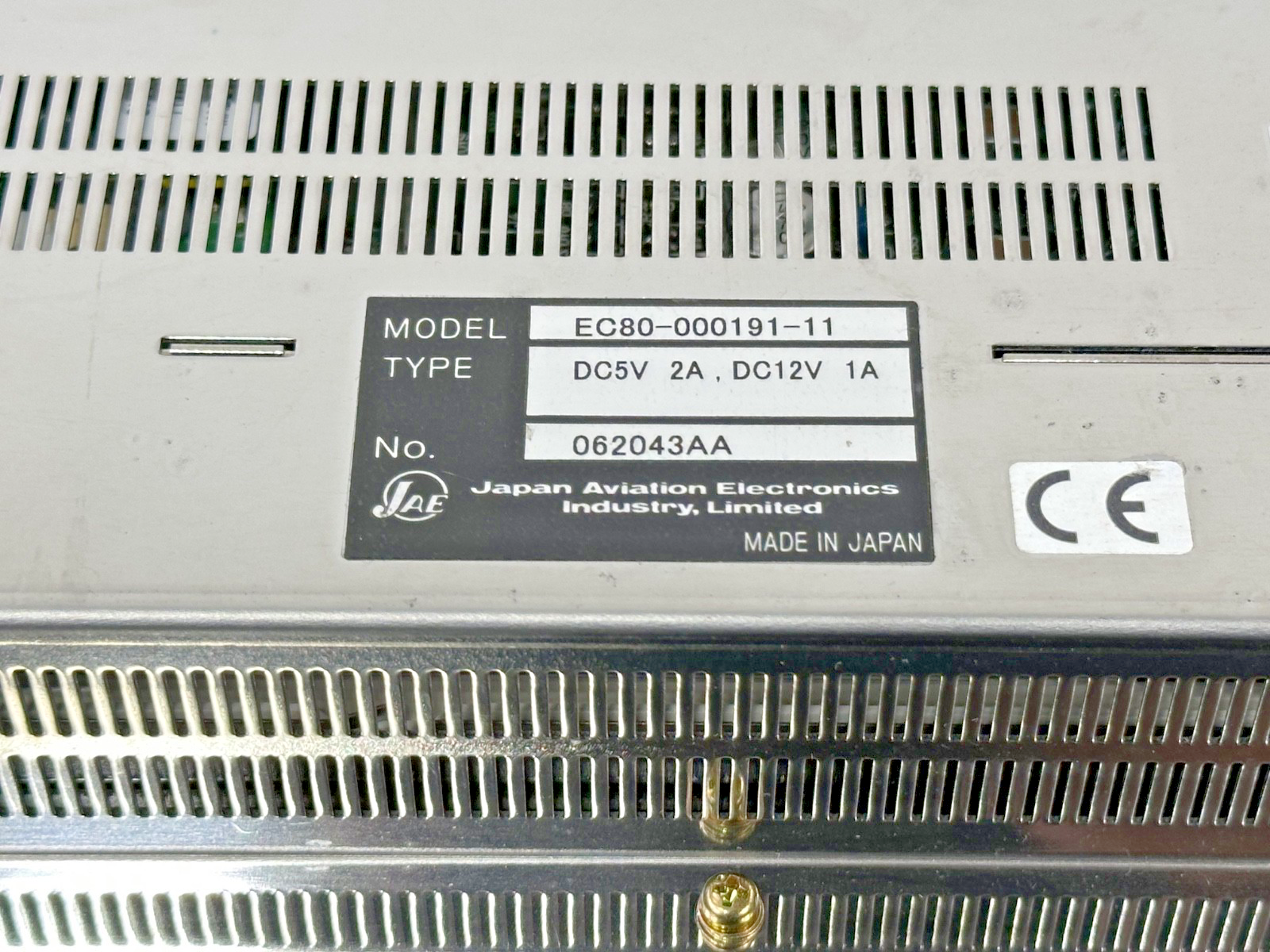 JAE EC80 000191 11 11 Inch Industrial LCD Touchscreen Display Module Used3