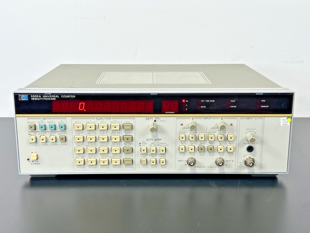 HP 5335A Universal Counter 200MHz Option 040 1.3GHz Powers On Working0