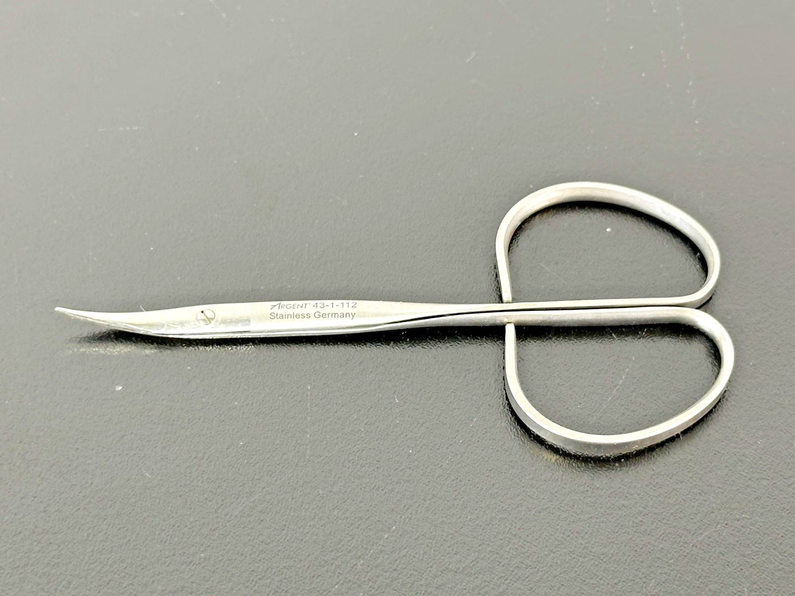 Argent 43 1 112 Gradle Eye Suture Scissors Curved Stainless0