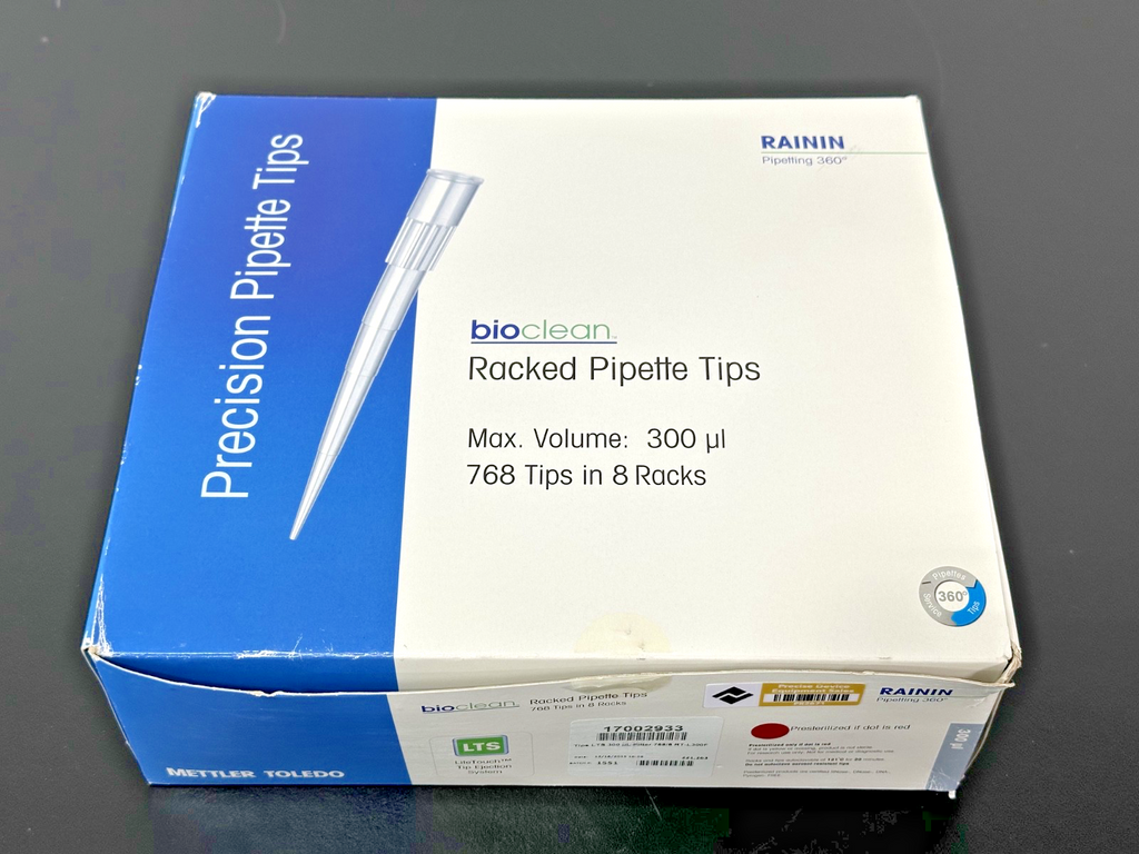 Rainin 17002933 RT L300F 300uL LTS Filter Pipette Tips 7 Racks 672 Total0