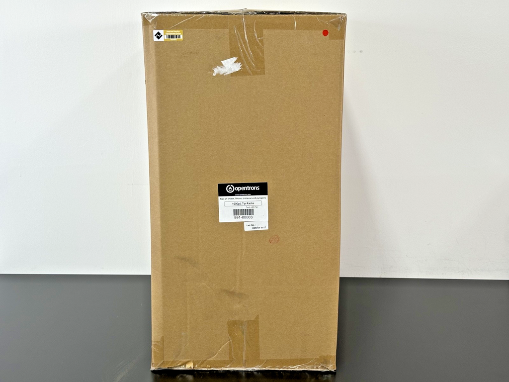 Opentrons 991 00003 1000uL Pipette Tip Racks 4,800 Tips Case New Unused0