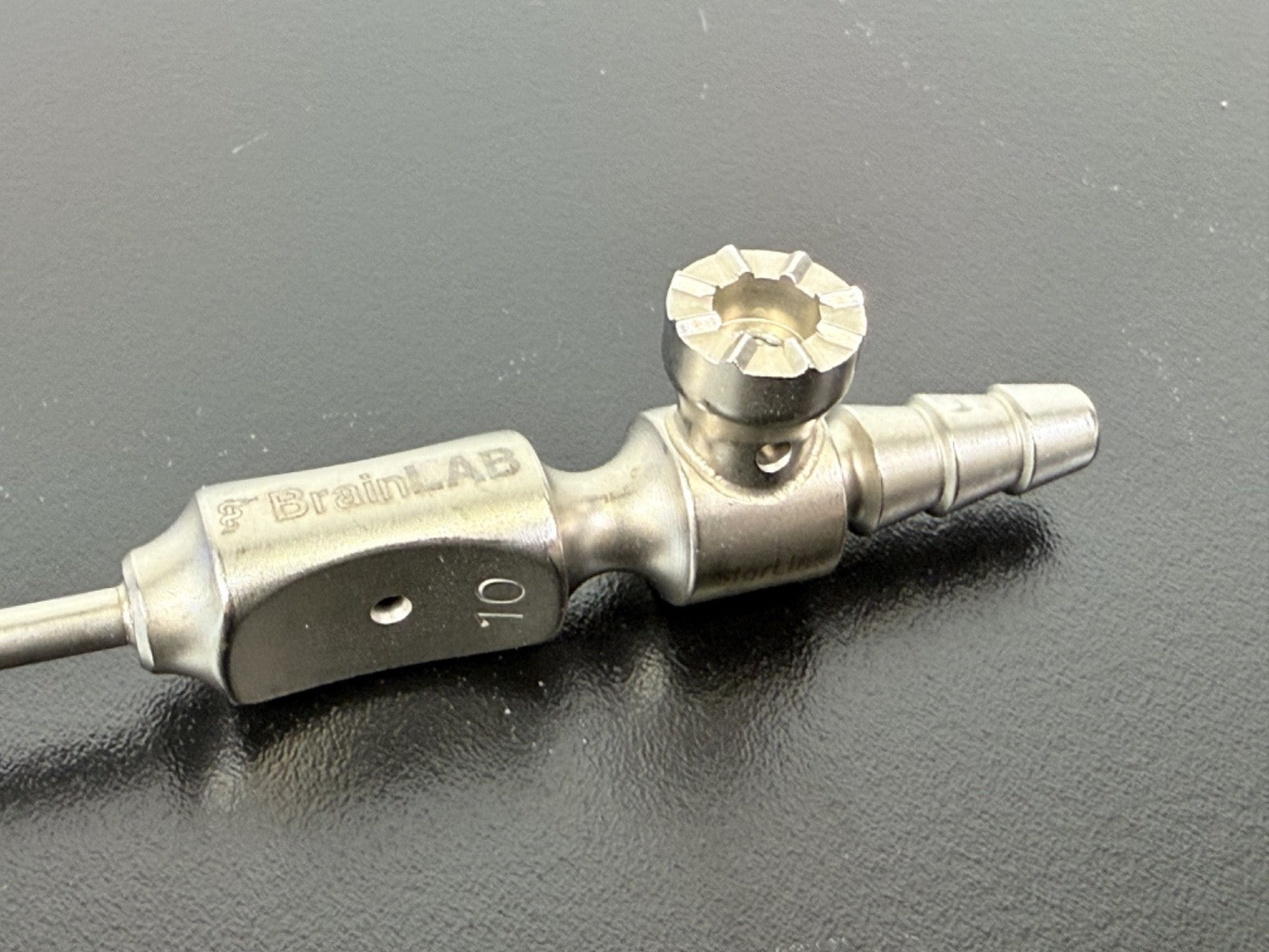 Brainlab 4653 04 015 55790 Surgical Suction Tube 10mm Stainless Germany1