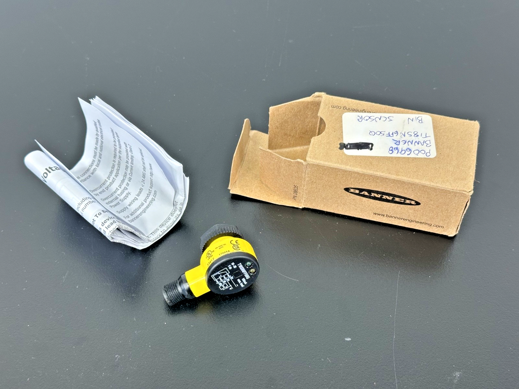 Banner T18SN6FF50Q Photoelectric Sensor 10 30VDC w/ Box & Manual0
