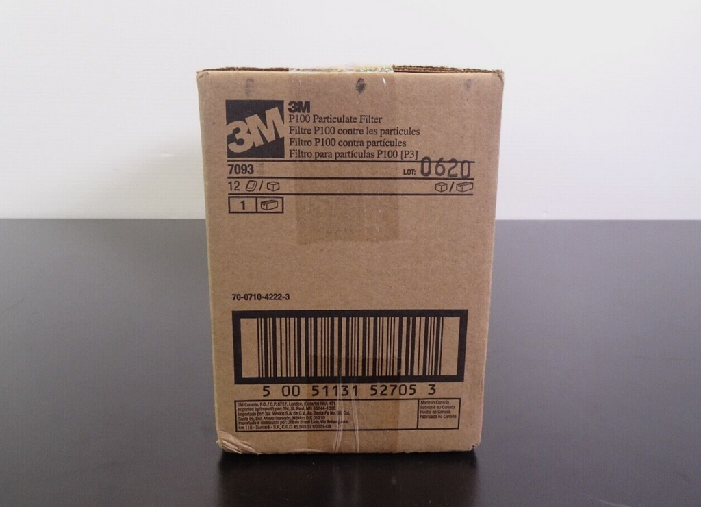 Box of x12} 3M 7093 P1OO Replacement Respirator Cartridge/Filter2