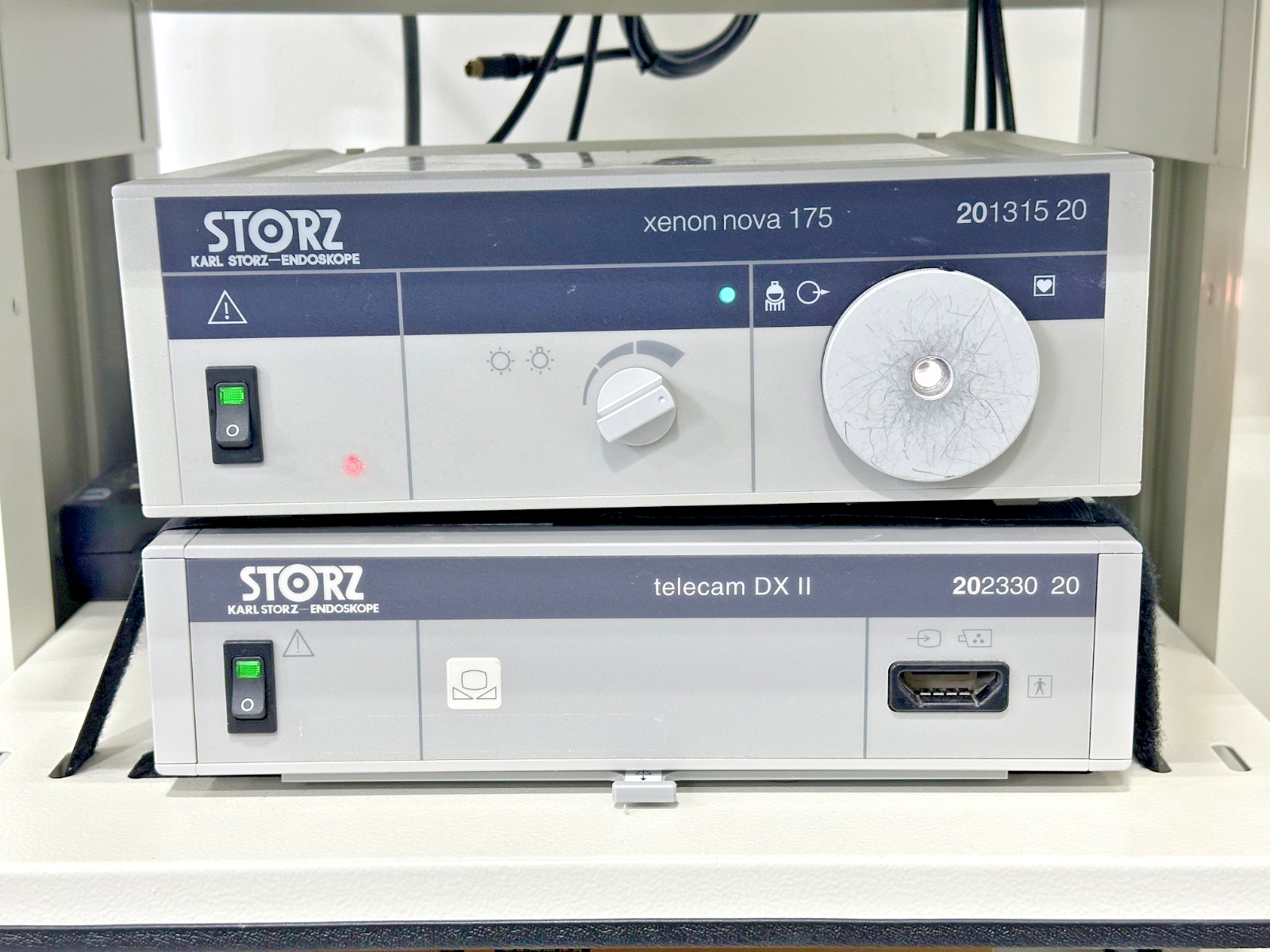 Karl Storz Xenon Nova 175 Telecam DX II Endoscopy Tower Cart Sony UP 51MD6